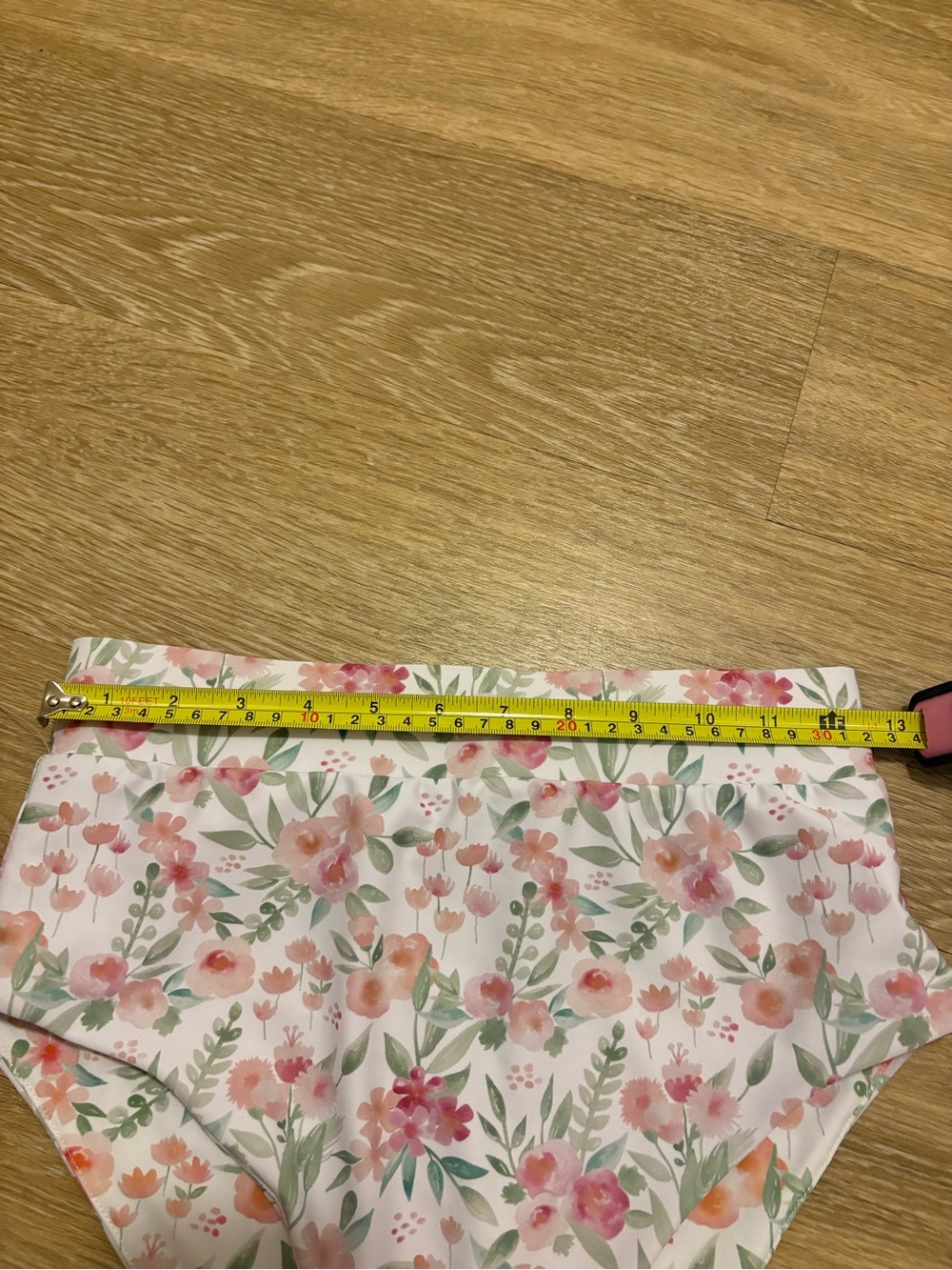NWT Current Tyed High-Waist Floral Bikini Bottom - Pink & Green - Picture 8 of 9